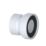 Viva  Rigid Straight WC Pan Connector White 130mm