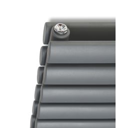Ximax Fortuna 294mm x 1800mm 3379BTU Anthracite Horizontal Designer Radiator