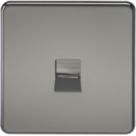 Knightsbridge SF7400BN Slave Telephone Socket Black Nickel