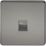 Knightsbridge  1-Gang Slave Telephone Socket Black Nickel