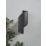 Zink Bude Outdoor LED Wall Light Fitting Black 12W 540lm