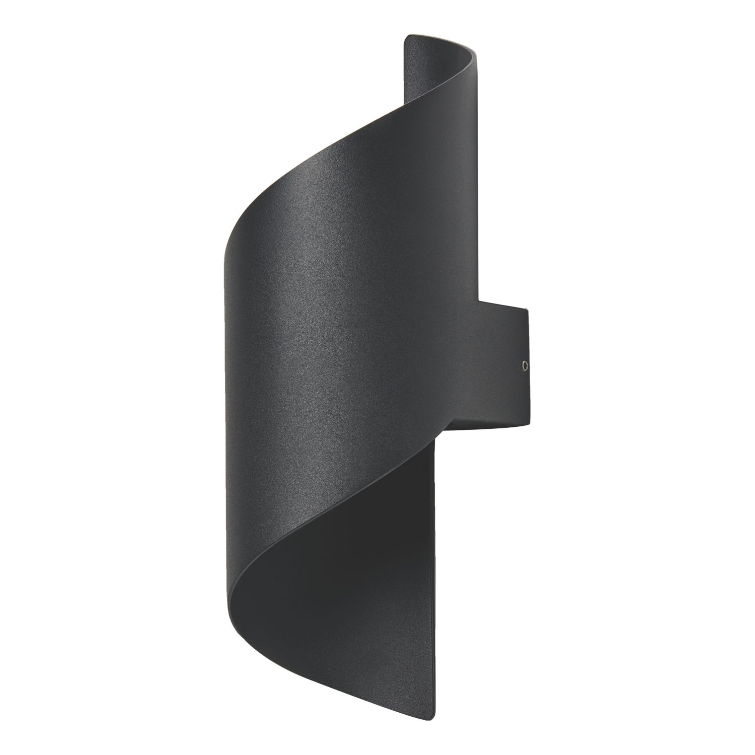 Zink Bude Outdoor LED Wall Light Fitting Black 12W 540lm (698VJ)