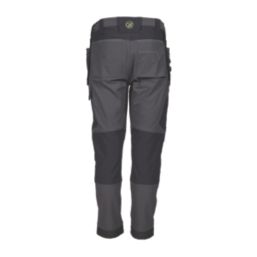 Apache Calgary Work Trousers Grey/Black 40" W 29" L