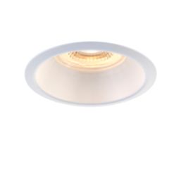Saxby ShieldECO Anti-Glare Fixed  Fire Rated LED Recessed Downlight Matt White 5W 520lm