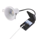 Saxby ShieldECO Anti-Glare Fixed  Fire Rated LED Recessed Downlight Matt White 5W 520lm