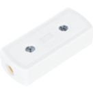 British General  13A 3 Terminal In-Line Connector 30 x 70 x 17mm White
