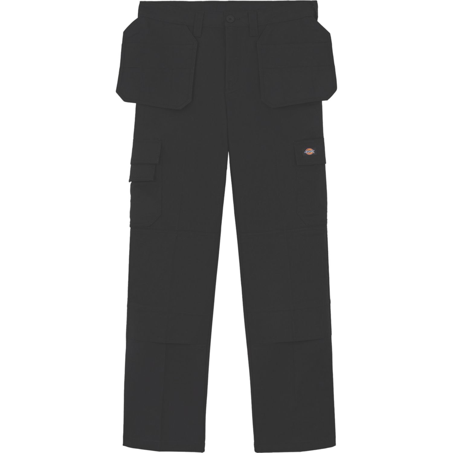 Dickies Everyday Work Trousers with Holster Pockets Black 32" W 34" L (698XJ)