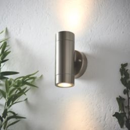 LAP Bronx Outdoor Up & Down Wall Light Stainless Steel