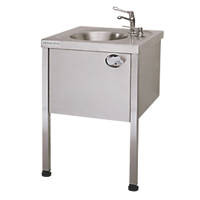 Franke  1 Bowl Stainless Steel Round Washbasin with Legs 860 x 450mm