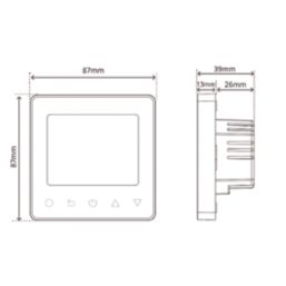 Sunstone P-Touch  Digital Underfloor Heating Thermostat