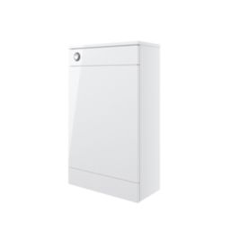 Ohio Bathroom Furniture WC Unit White Gloss 501mm x 252mm x 830mm
