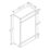 Ohio Bathroom Furniture WC Unit White Gloss 501mm x 252mm x 830mm