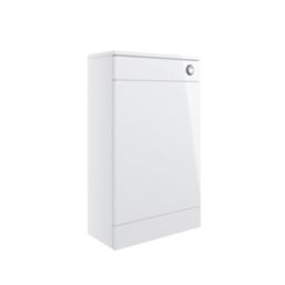 Ohio Bathroom Furniture WC Unit White Gloss 501mm x 252mm x 830mm