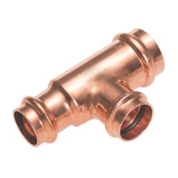 Conex Banninger B Press Copper Press-Fit Reducing Tee 22mm x 15mm x 15mm 10  Pack - Screwfix