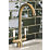 Streame by Abode Keswick Swan Neck Dual-Lever Mono Mixer Brushed Brass