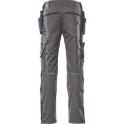 Mascot Kassel Unique Work Trousers Dark Anthracite/Black 38.5" W 32" L
