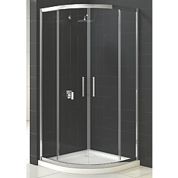 Triton Fast Fix Framed Offset Quadrant 2-Door Shower Enclosure Non-Handed Chrome 1200mm x 900mm x 1900mm