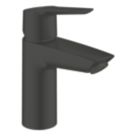 Grohe QuickFix Start Matt Black 165mm Standard Lever Mono Basin Mixer Tap  With Pop-Up Waste