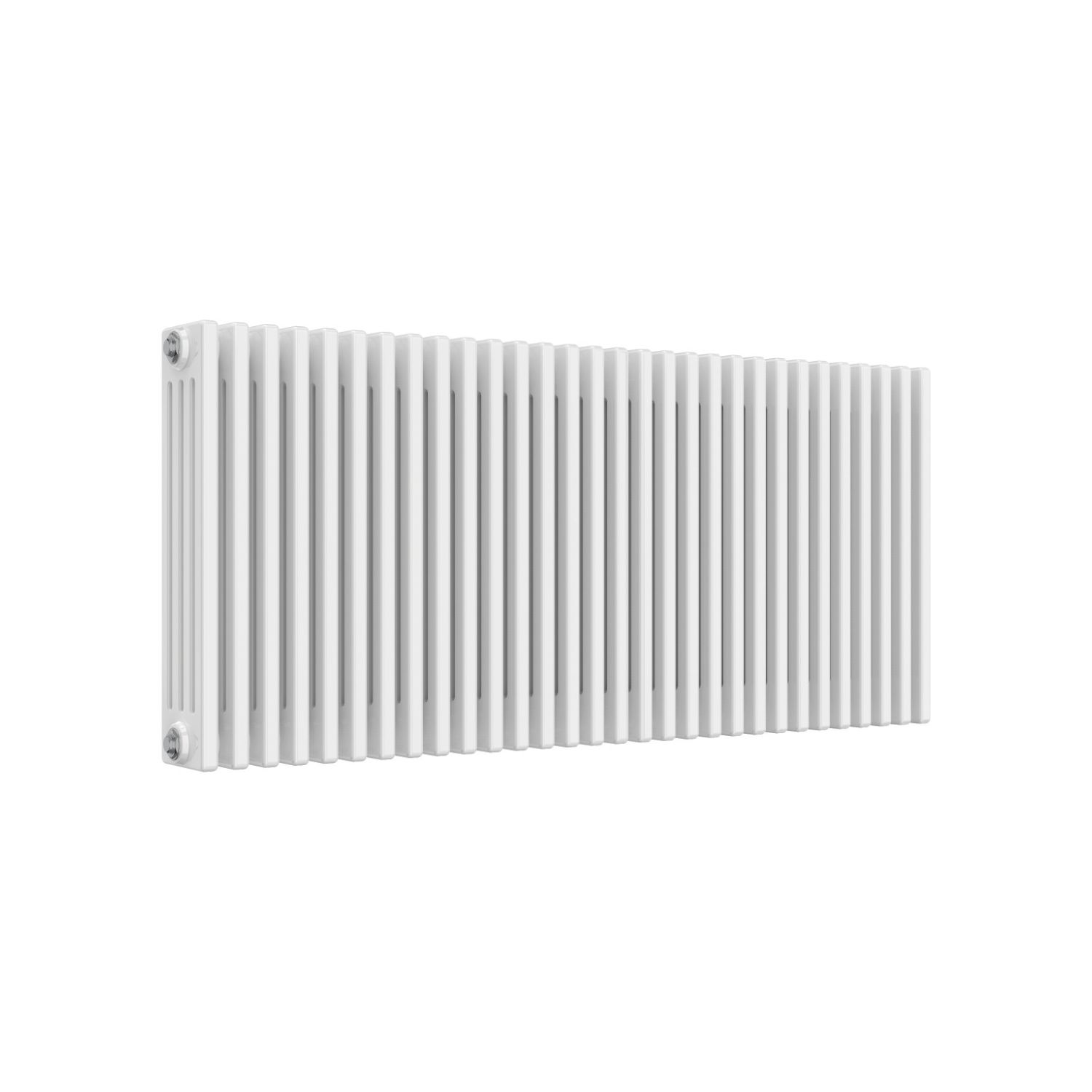 Reina 600mm x 1370mm 7811BTU White Horizontal 4 Column Radiator (699LH)