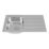 Carysil KD100 / HS605 1 Bowl Stainless Steel Inset Kitchen Sink & Tap Pack 860mm x 500mm