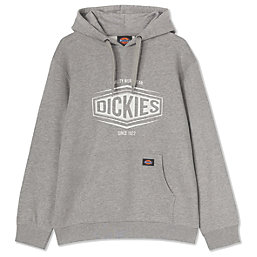 Dickies Rockfield Sweatshirt Hoodie Grey Melange Medium 37-39" Chest