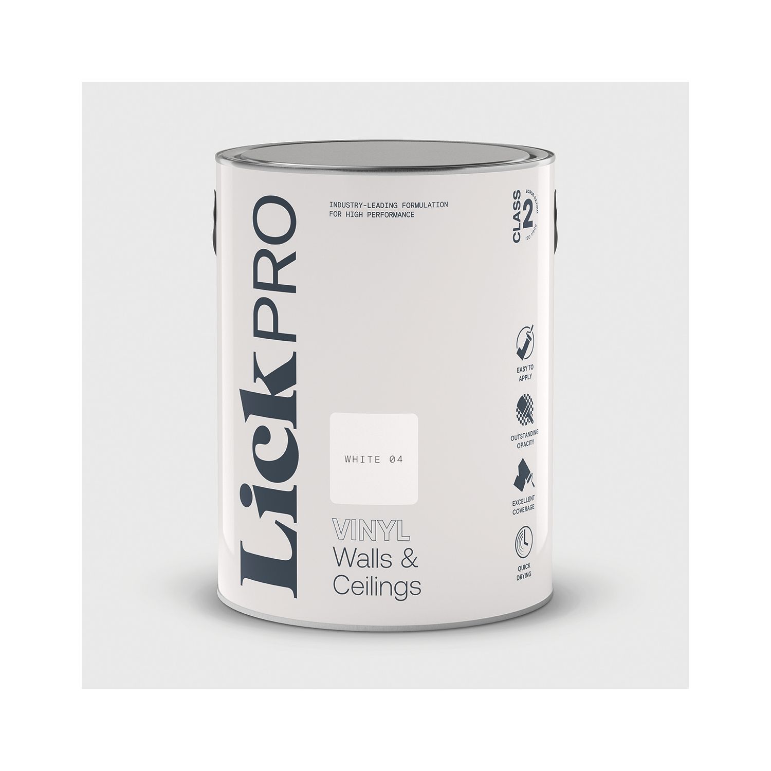 LickPro 5Ltr White 04 Vinyl Matt Emulsion Paint (699TM)