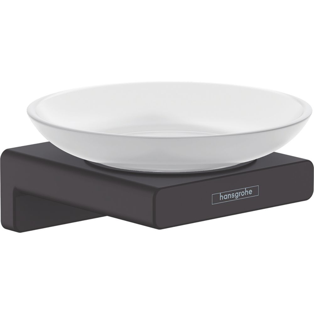 Hansgrohe AddStoris Soap Dish Matt Black Screwfix