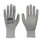 Site  PU Palm Touchscreen Gloves Grey Large