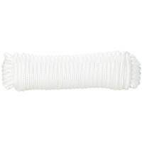 Diall Braided Rope White 5mm x 10m
