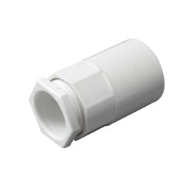 Tower Female Conduit Adaptors 20mm White 2 Pack