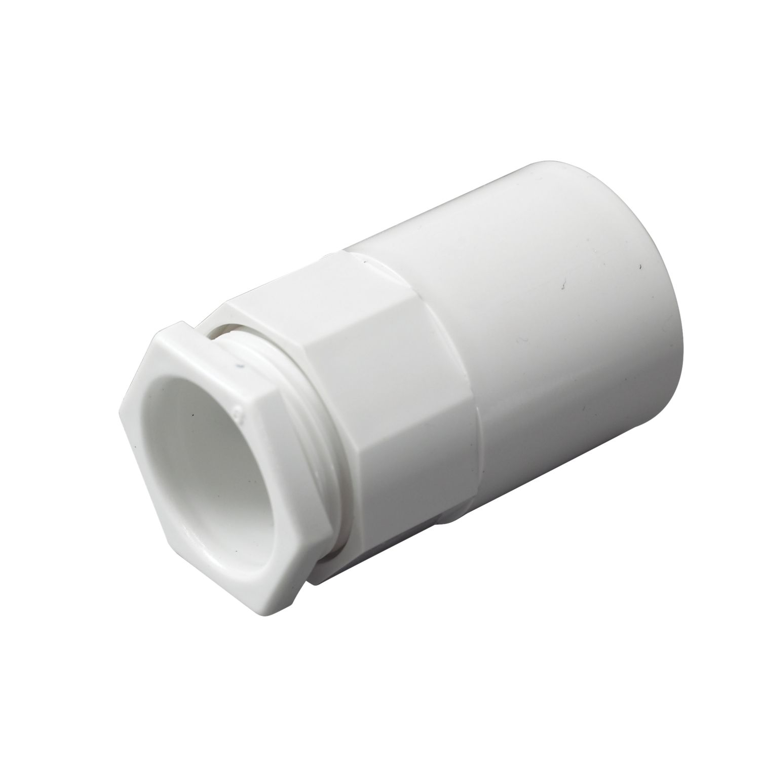 Tower Female Conduit Adaptors 20mm White 2 Pack (70059)