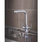 Dolce  Dual-Lever Mono Mixer Kitchen Tap Chrome