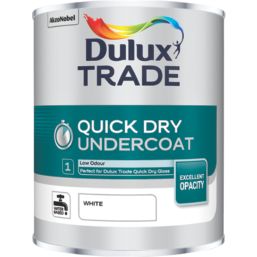 Dulux Trade Quick-Dry 1Ltr White Matt  Interior Wood & Metal Undercoat