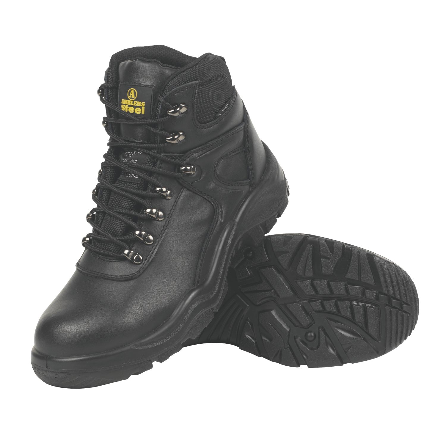 Amblers FS218 Size 7 Black Waterproof Steel Toe Cap Safety Boots (70077)