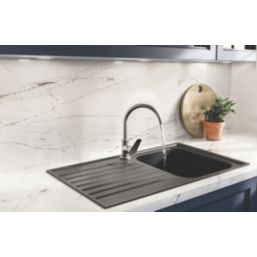 Bristan Raspberry Monobloc Sink Mixer Tap Steel