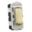 Knightsbridge  20AX Grid DP Control Switch Brushed Brass