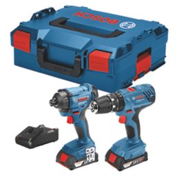 Bosch 06019G5172 18V 2 x 2.0Ah Li-Ion Coolpack Cordless Combi Drill &  Impact Driver Twin Pack - Screwfix