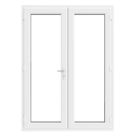 Crystal  White Triple-Glazed uPVC French Door Set 2055mm x 1590mm