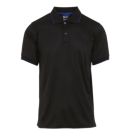 Regatta Navigate Polo Shirt Black/New Royal - B74 X Large 48" Chest