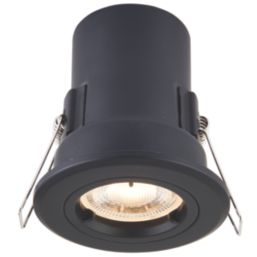 Saxby Major GU10 Fixed  Fire Rated Recessed Downlight Black