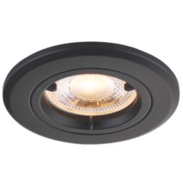 Saxby Major GU10 Fixed  Fire Rated Recessed Downlight Black