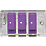 Knightsbridge  3-Gang 2-Way LED Dimmer Switch  Brushed Chrome