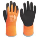 Wonder Grip WG-338 Thermo Plus 10 Thermal Waterproof Gloves Orange X Large