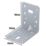 Magnodur Reinforced Angle Brackets Silver 90mm x 90mm x 65mm 10 Pack