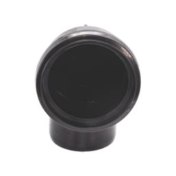 FloPlast  Push-Fit 92.5° Single Socket Bend Black 110mm