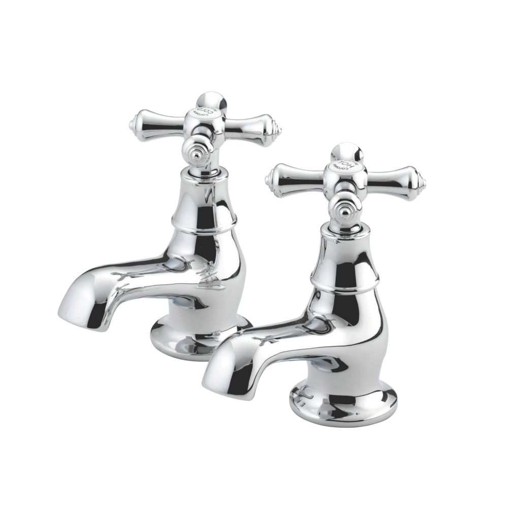 Bristan Colonial Pillar Bath Taps 1 Pair Screwfix