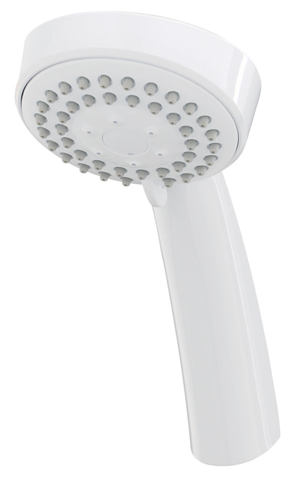 Triton 5 Position MultiMode Shower Head Flexible White 84 x 230mm Screwfix