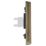 Knightsbridge  1-Gang RJ45 Antique Brass with Colour-Matched Inserts