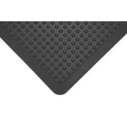 COBA Bubblemat Anti-Fatigue Floor End Mat Black 0.9m x 0.6m x 14mm