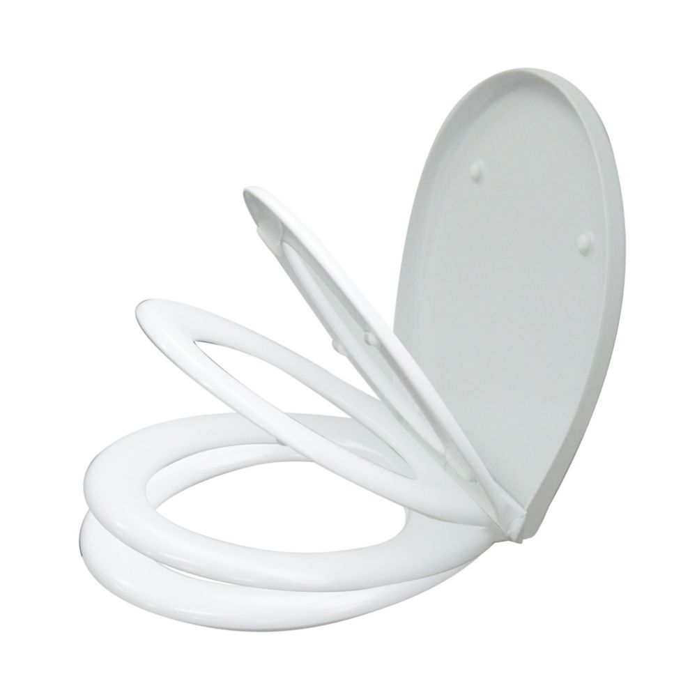 Elongated Toilet Seat With Slow Close Seat, Easy Clean